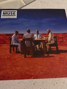 Muse Vinyl Record Cover - Blue & Red Artwork